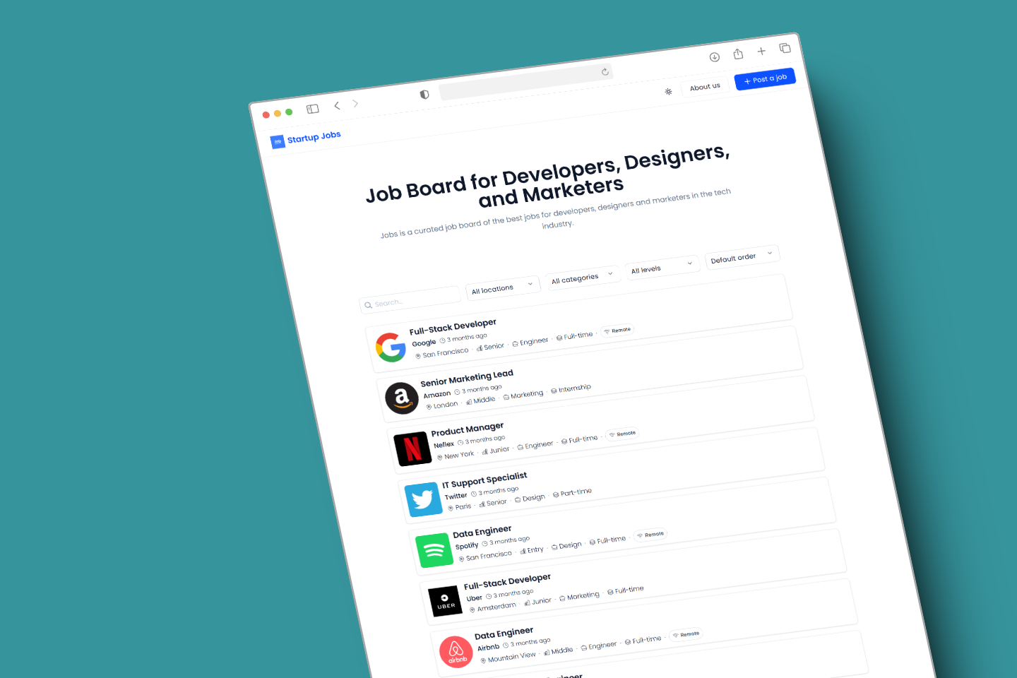 How to Create a Simple Job Board Using Google Sheets and Sheetany