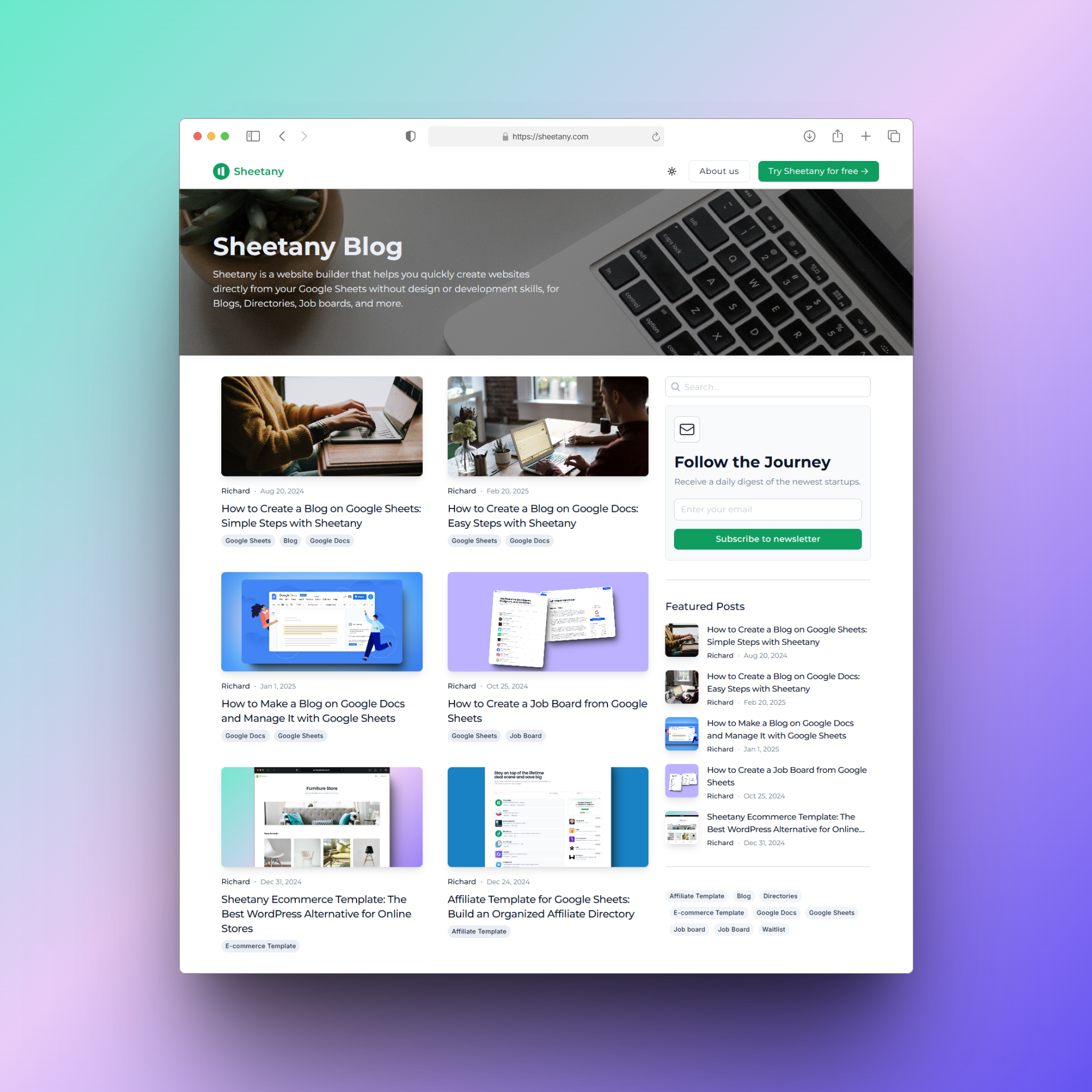 🎉 Introducing the “Feature Blog” Template – Perfect for Bloggers, Travelers, and Product Reviewers