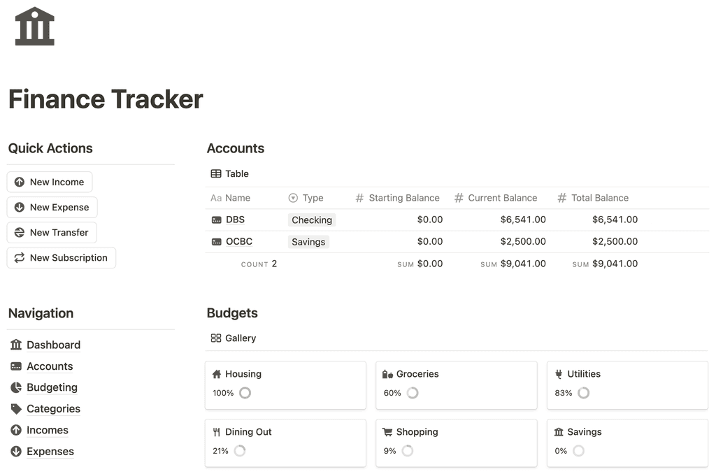 Finance Tracker